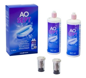 Roztok Aosept Plus 2 x 360ml s pouzdry