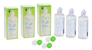 Roztok Biotrue Multi-Purpose 3 x 300ml s pouzdry + 60ml ZDARMA