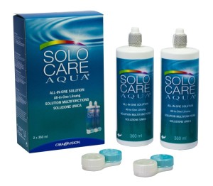 Roztok SoloCare Aqua 2 x 360ml s pouzdry
