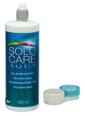 Roztok SoloCare Aqua 360ml s pouzdrem