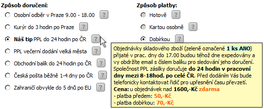 Doprava a platba